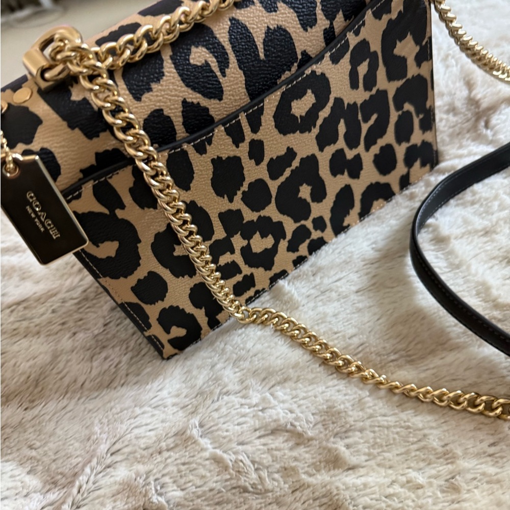 Coach Klare Crossbody Bag With Leopard Print - Picture 4 of 10